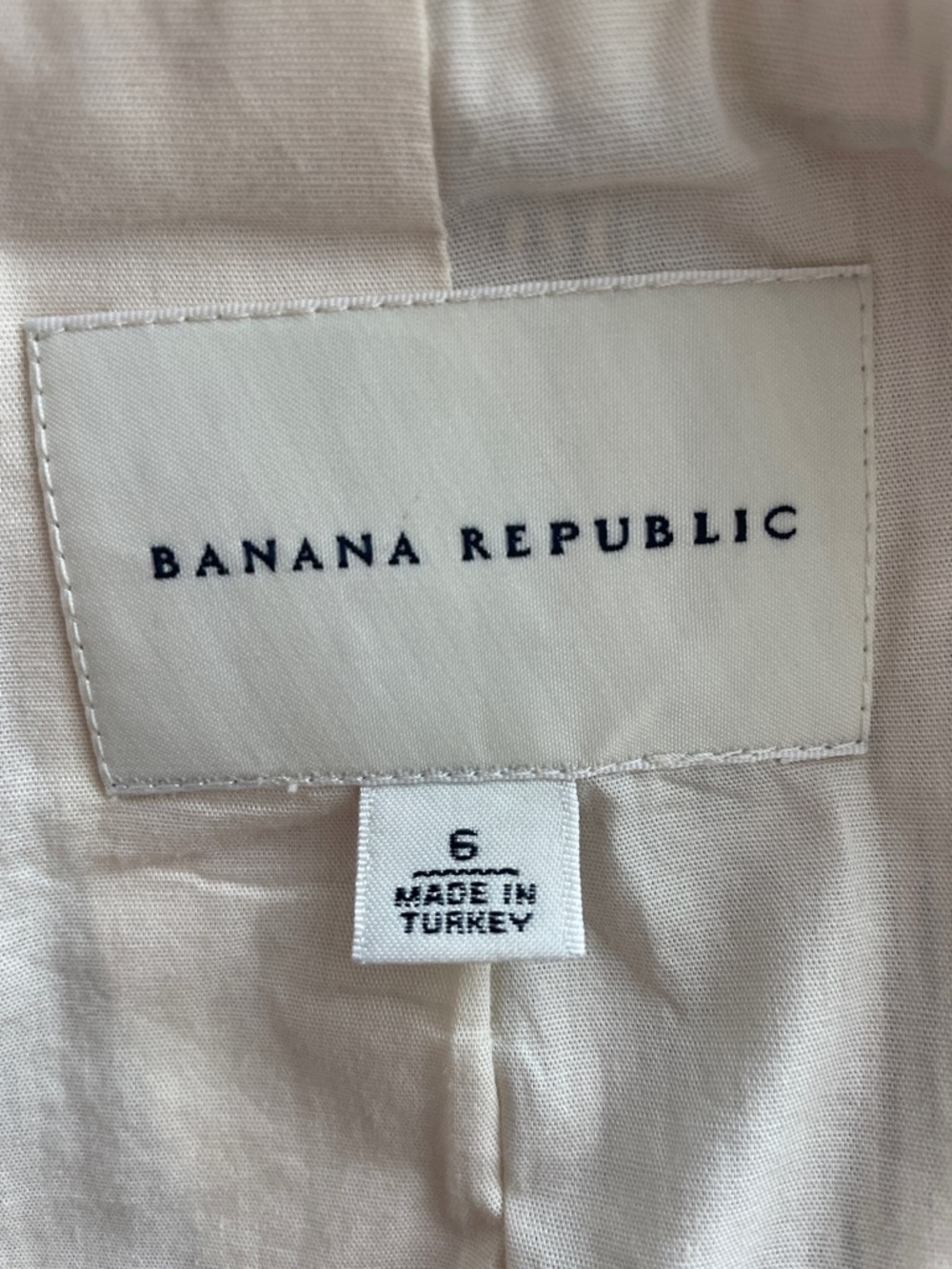 Banana Republic Cream and Kahki Pinstripe Tailored Blazer - Picture 4 of 5